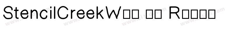 StencilCreekW05 60 R字体转换
